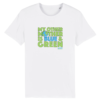 Kat kid Adventure's My mother planet Blue & Green Adult Crop Top White Color