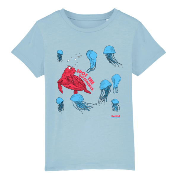 Katkidadventure Eco-friendly spot The Difference kat kid Tee Blue Color
