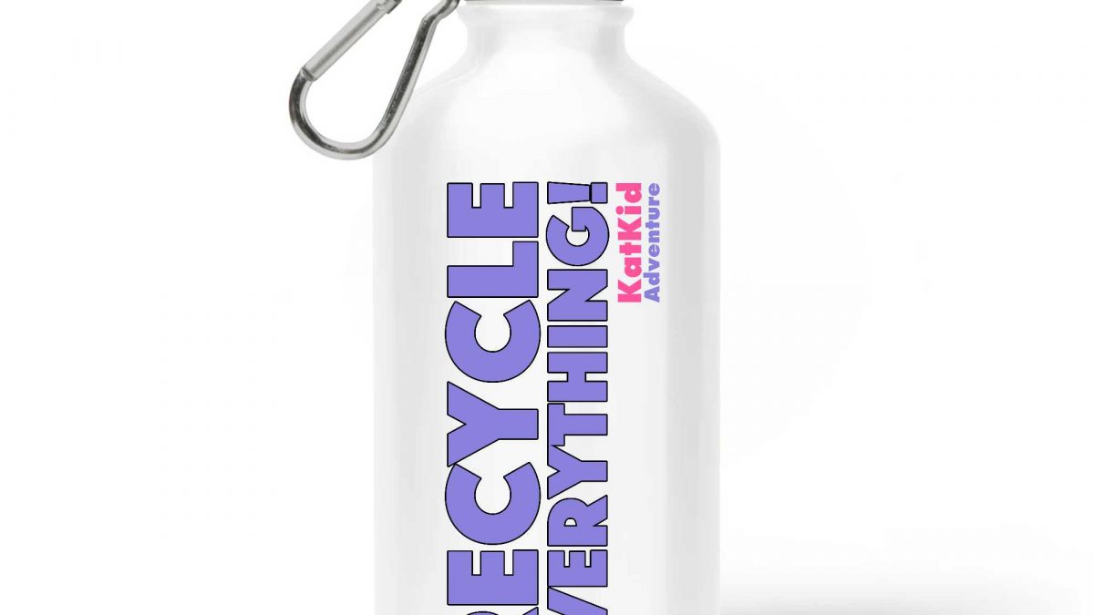Eco Friendly Cycle Everywhere Water bottle - Kat Kid